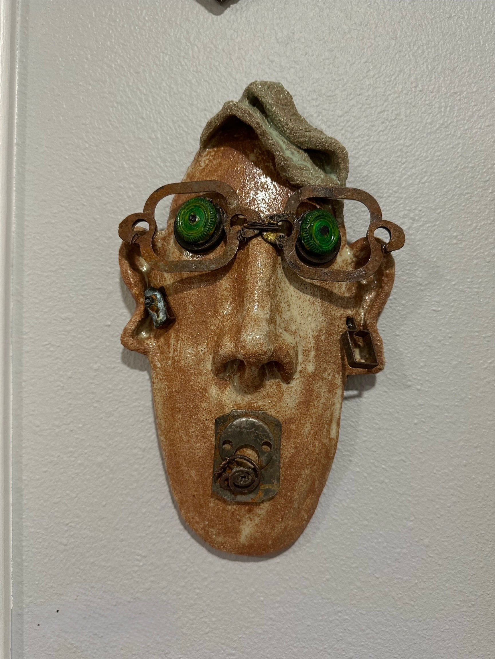 Antonio Garboni — found-object mask by Jill Drllevich