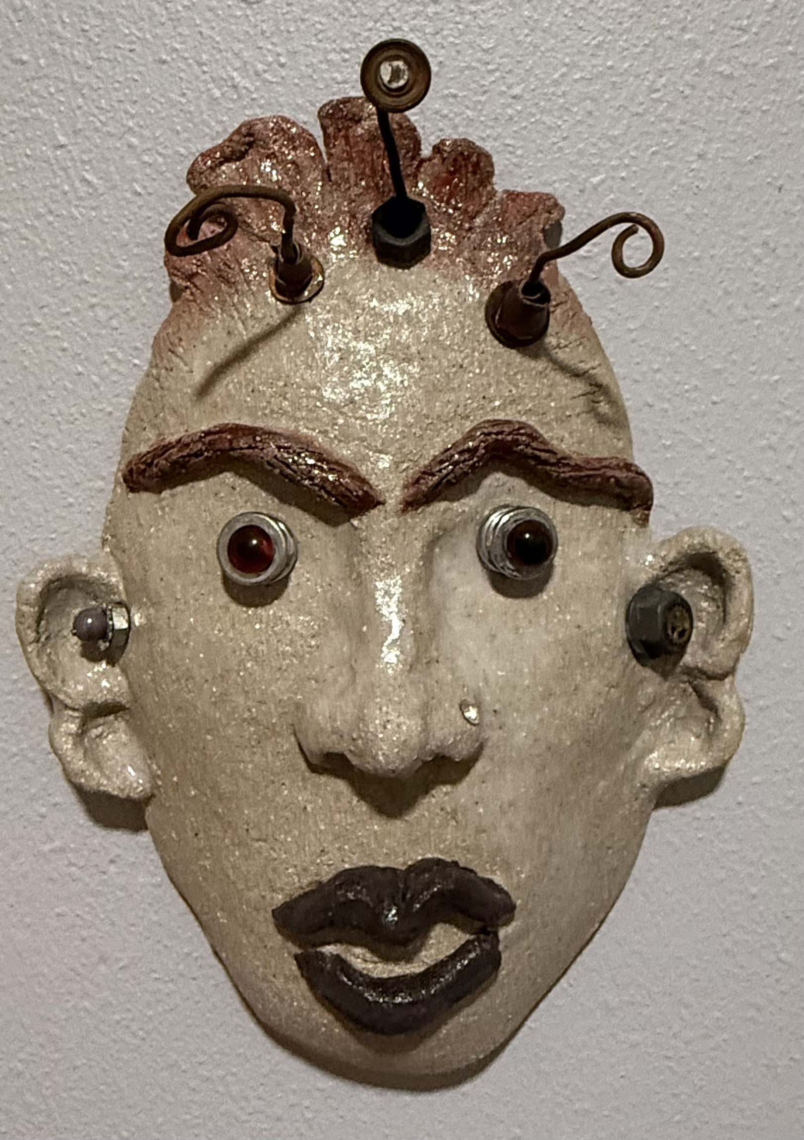 Conner Mac Cool — found-object mask by Jill Drllevich