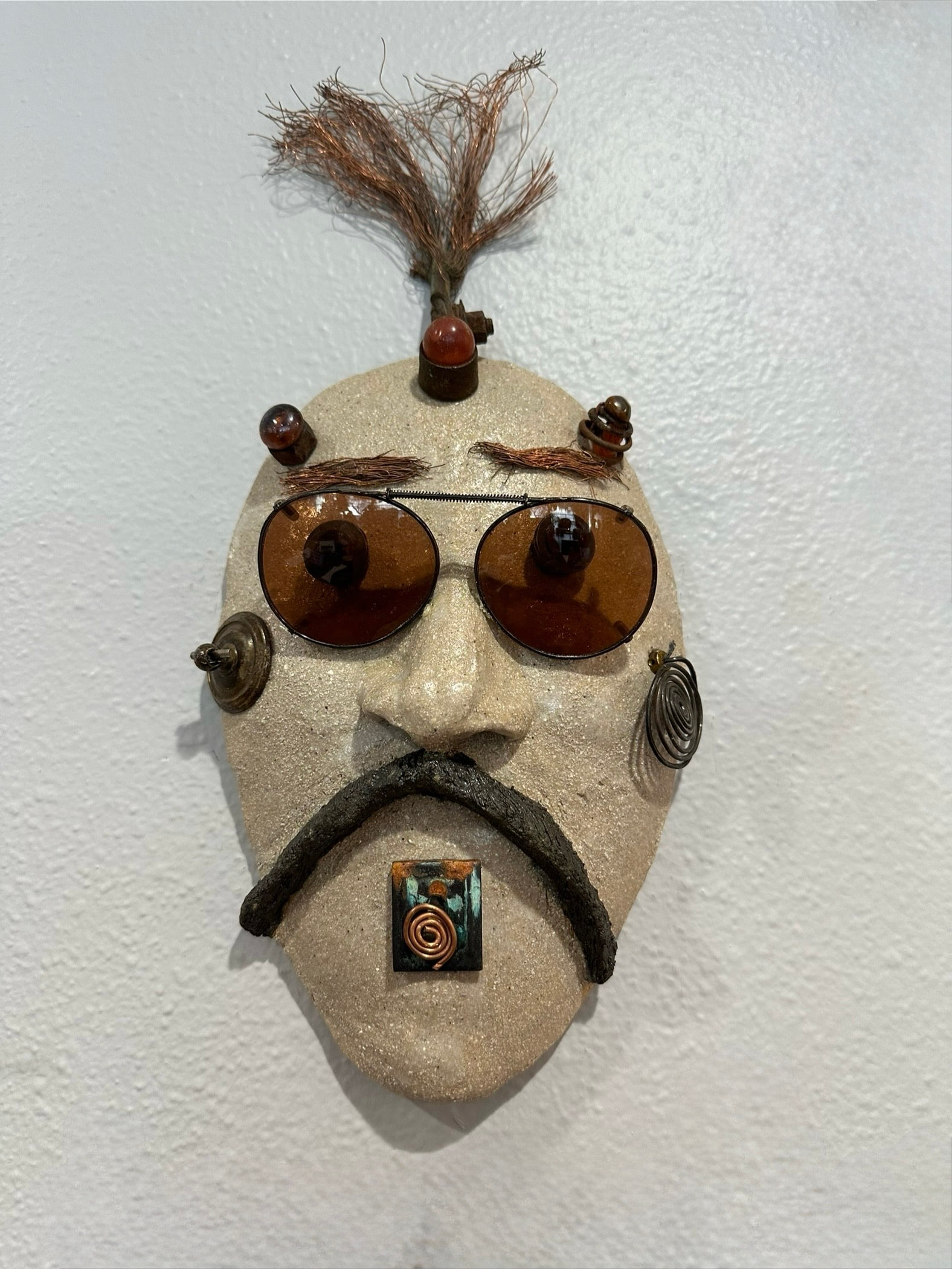 Joe Harley — found-object mask by Jill Drllevich