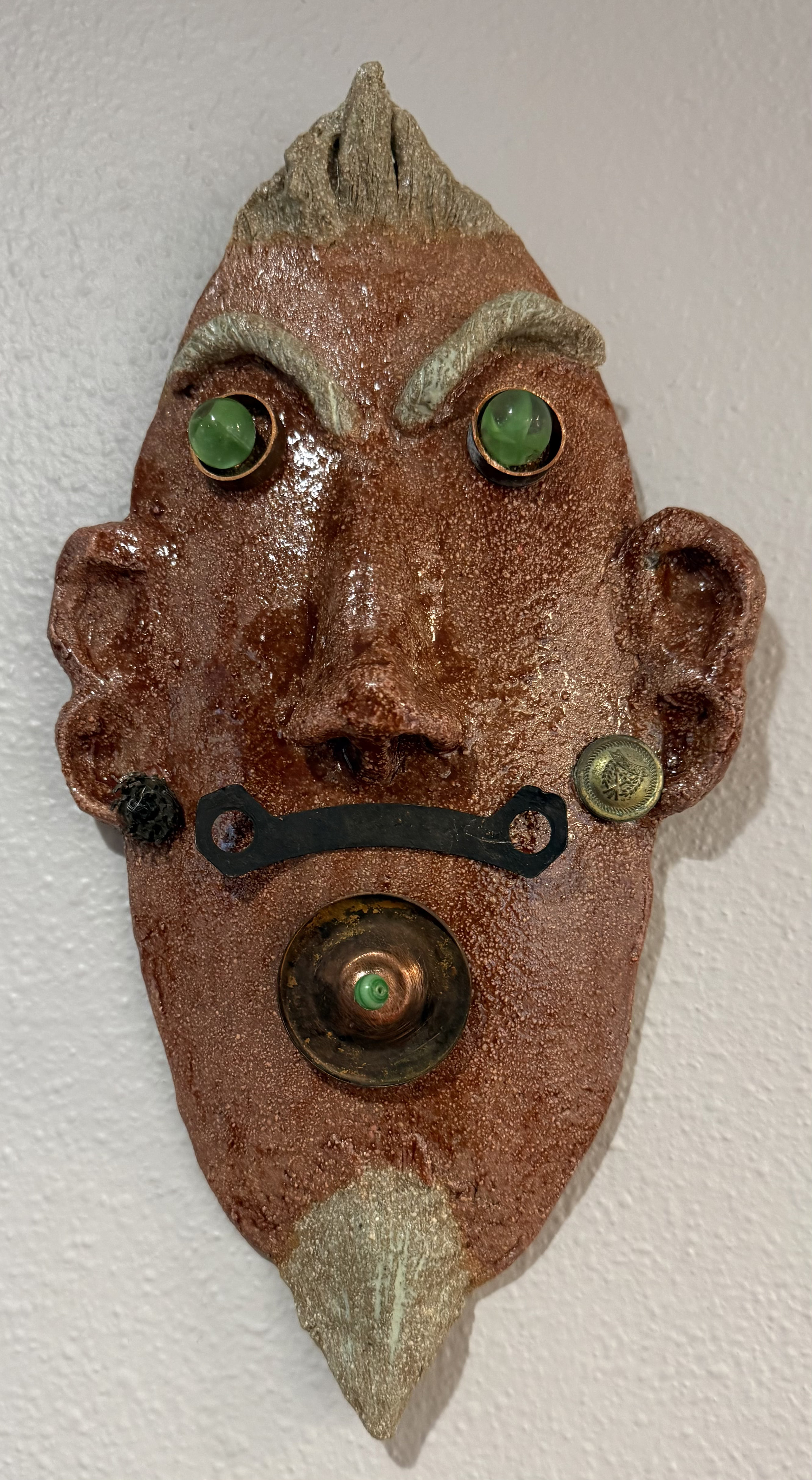 Olaf Uffda — found-object mask by Jill Drllevich