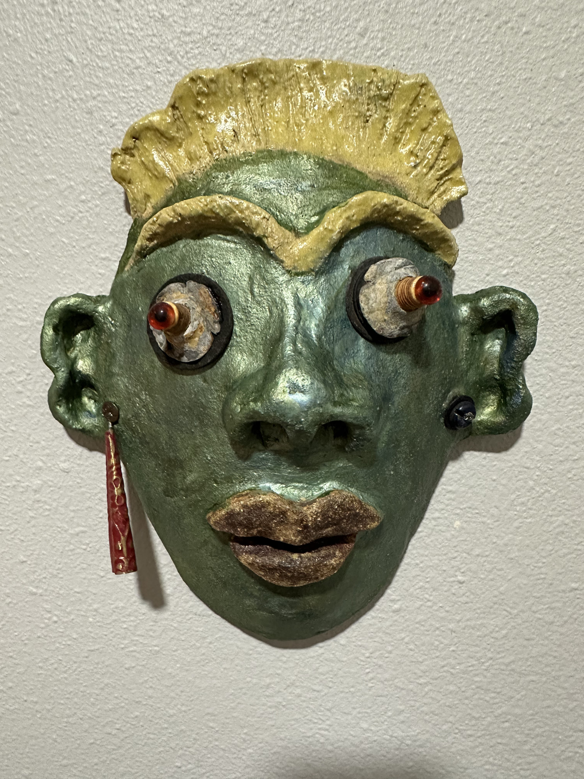 Willie Johnson — found-object mask by Jill Drllevich