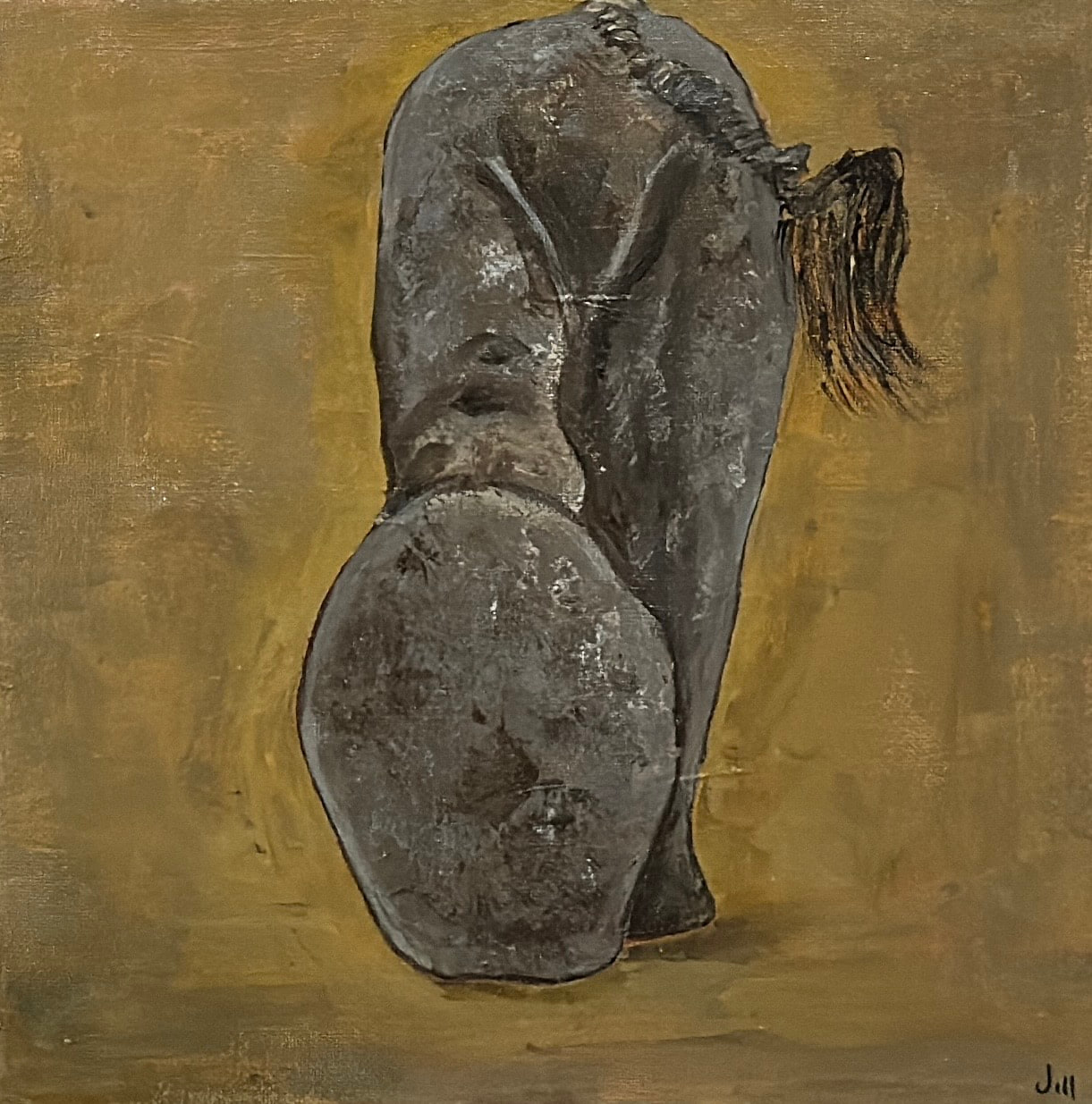 Small Gray Elephant by Jill Drllevich